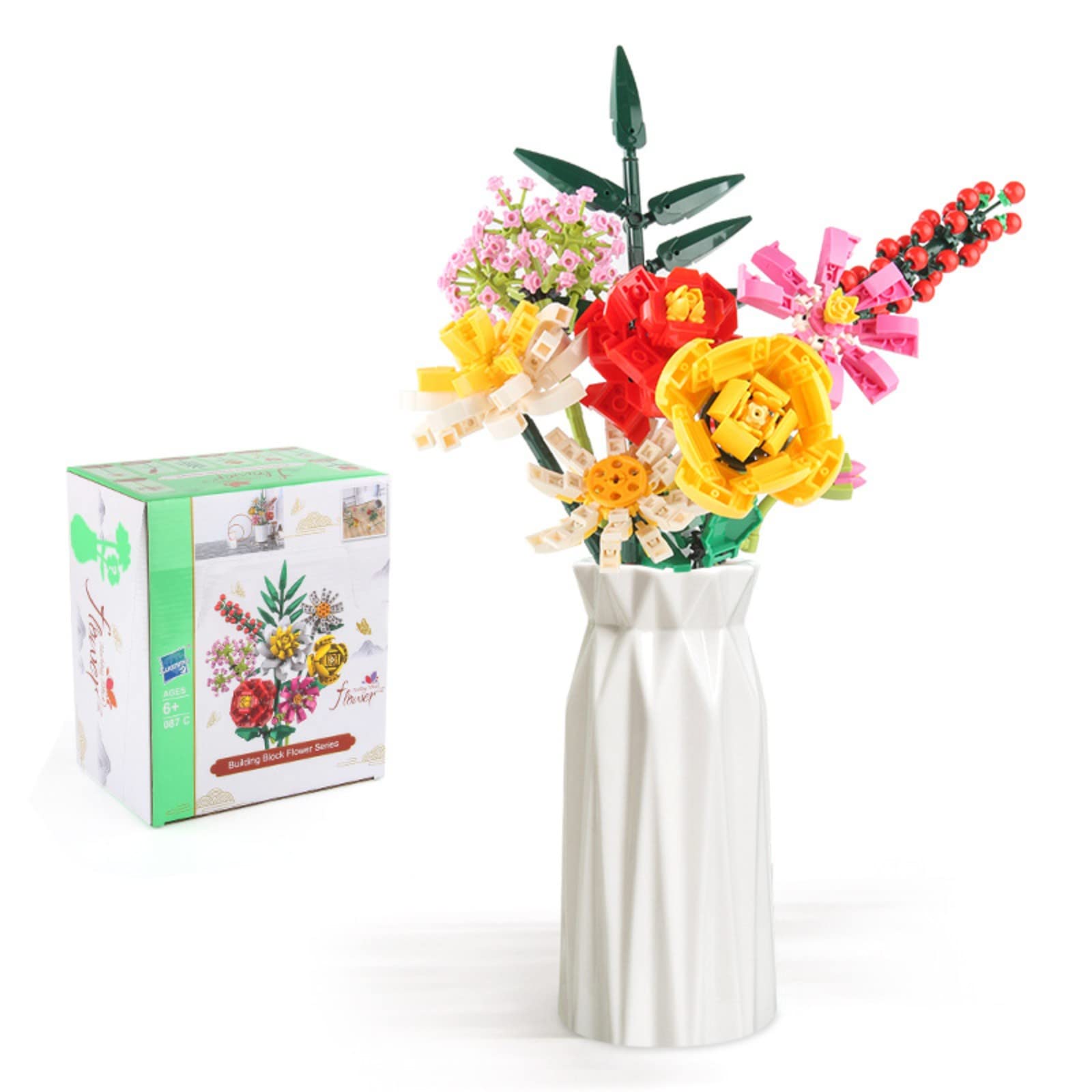 Amazon.co.jp: おもちゃ ブロック フラワーブーケ クリエイティブ